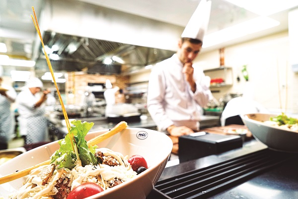 Baku, Azerbaijan, June 20, 2018 : Catering, Famous Chef Works In