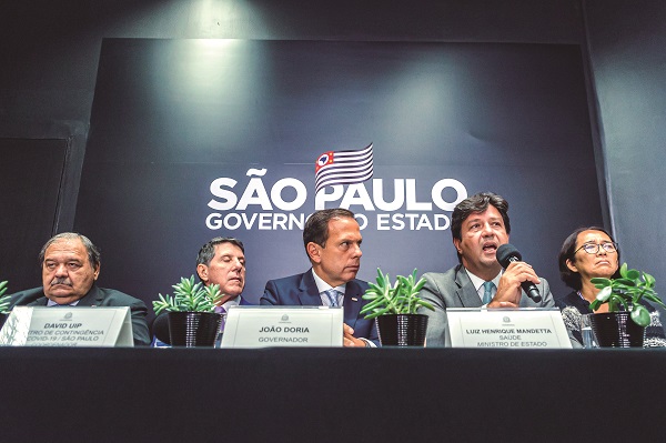 JOAO DORIA E LUIZ HENRIQUE MANDETTA RECEBEM IMPRENSA