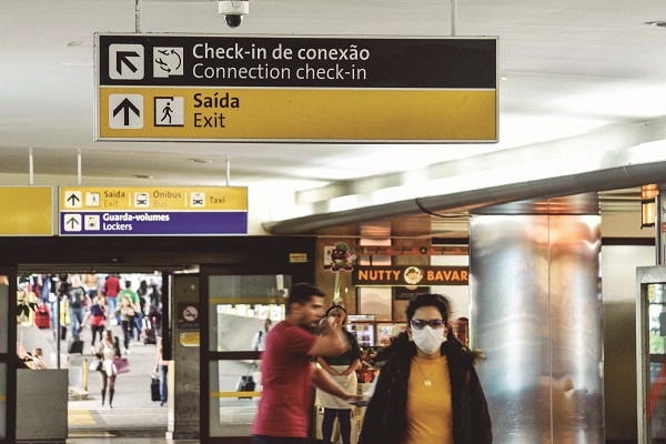 CORONAVÍRUS/MOVIMENTAÇÃO NO AEROPORTO INTERNACIONAL DE GUARULHOS