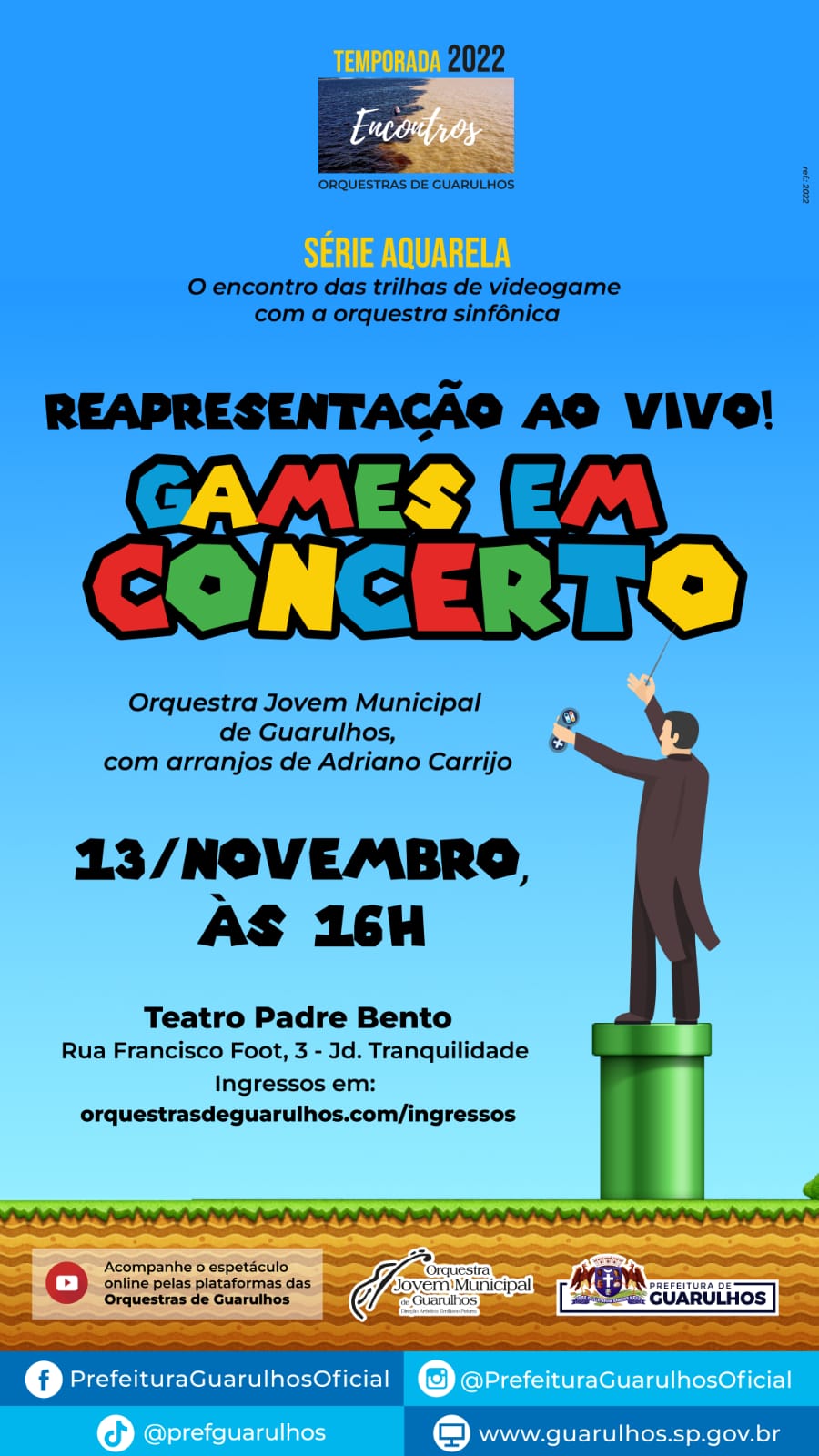 Orquestra Jovem reapresenta Games em Concerto no próximo domingo