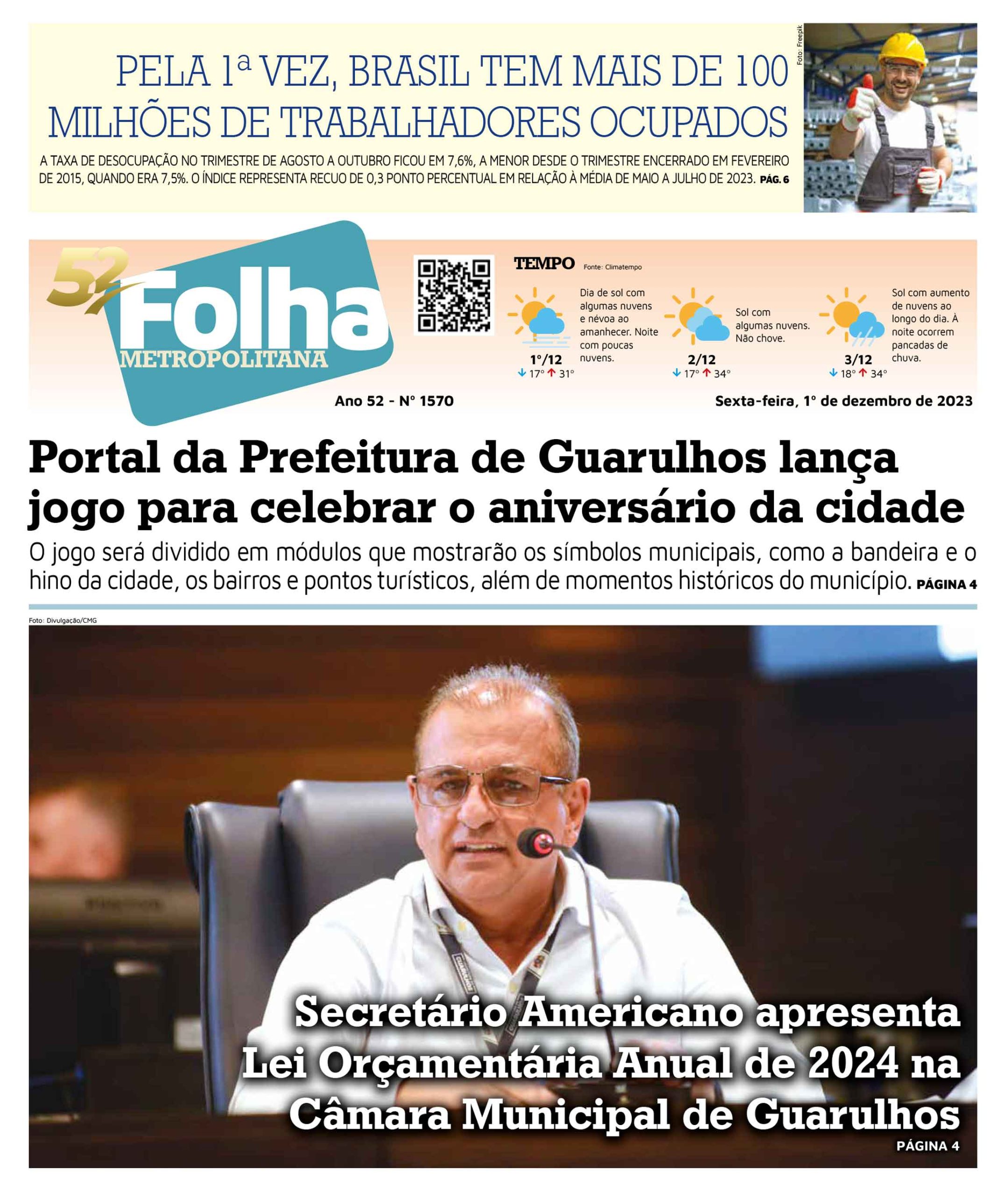 Folha Metropolitana ed 1570 – 01/12/2023